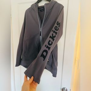 DICKIES ProTect Water Resistant Fleece Full Zip Hoodie Work Jacket unsexy